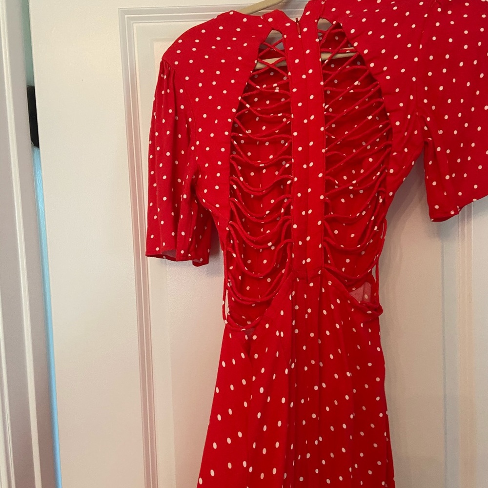 Red Polka Dot AFRM Summer dress